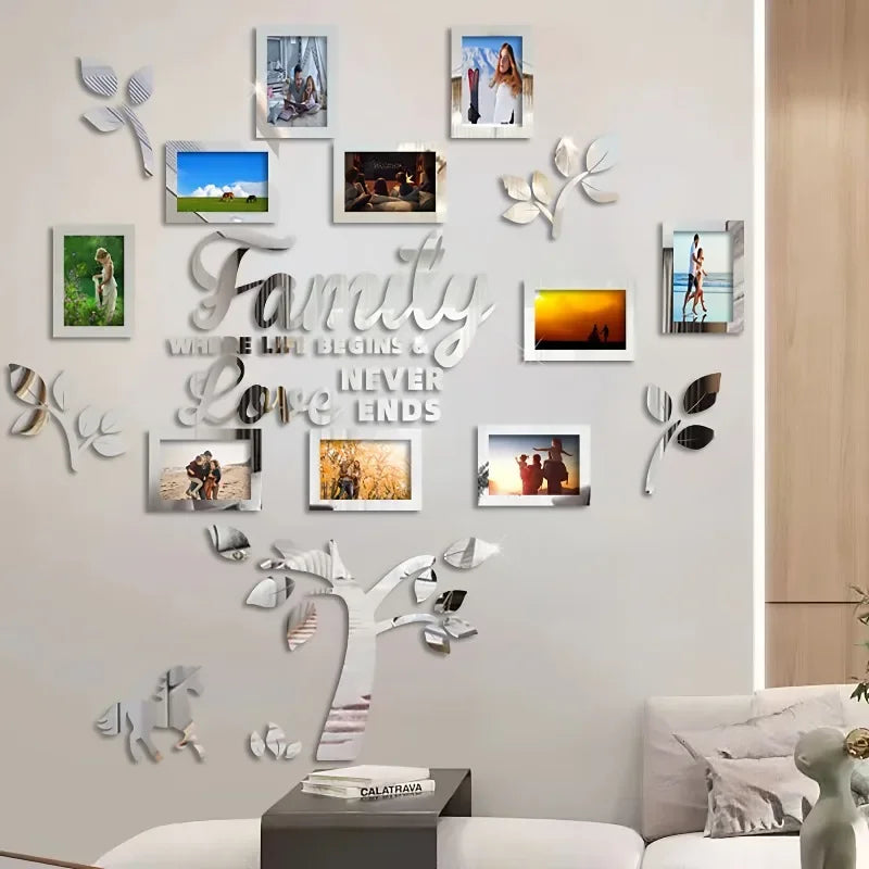 3D Acrylic Photo Wall Decor – DIY Customizable Photo Collage Frame Kit