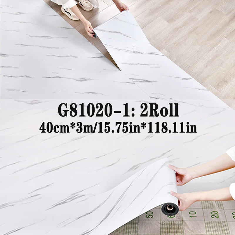 NINETAI Peel and Stick Vinyl Floor Tile Rolls – 2 Pack Wood Grain Flooring 25.8 Sq.Ft