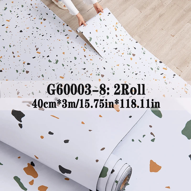 NINETAI Peel and Stick Vinyl Floor Tile Rolls – 2 Pack Wood Grain Flooring 25.8 Sq.Ft