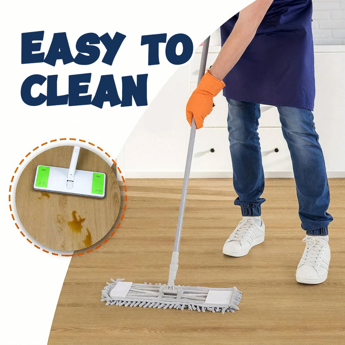 NINETAI Peel and Stick Vinyl Floor Tile Rolls – 2 Pack Wood Grain Flooring 25.8 Sq.Ft