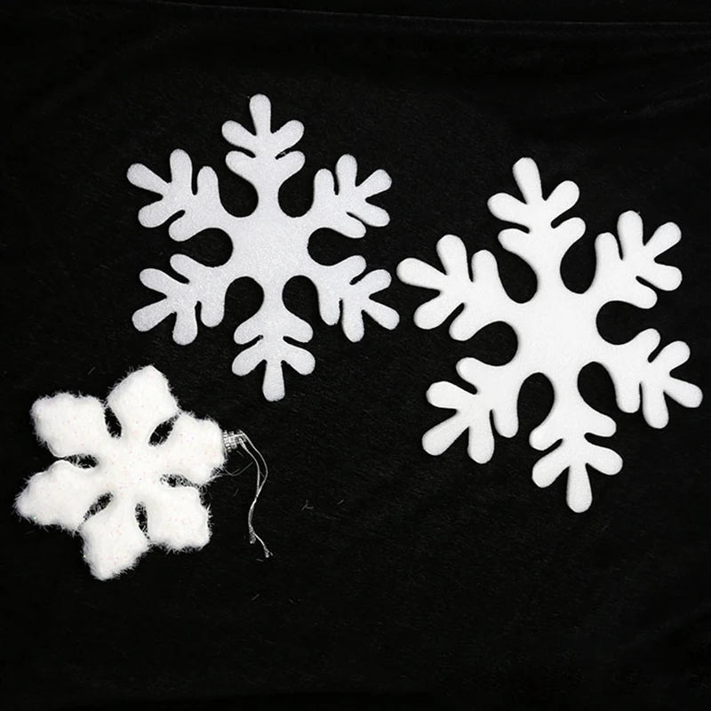 Foam Snowflake Christmas Decorations – 6-Pack Hanging Ornaments for Tree & Window