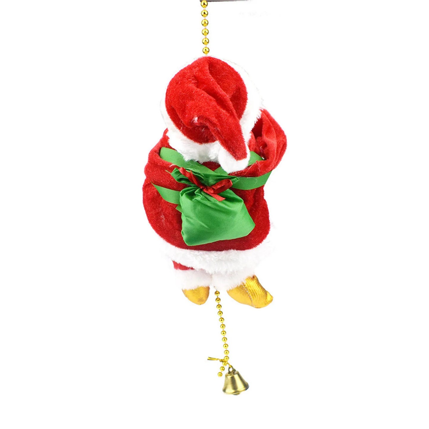 Electric Climbing Santa Claus Decoration – Animated Christmas Ornament with Rope Ladder
