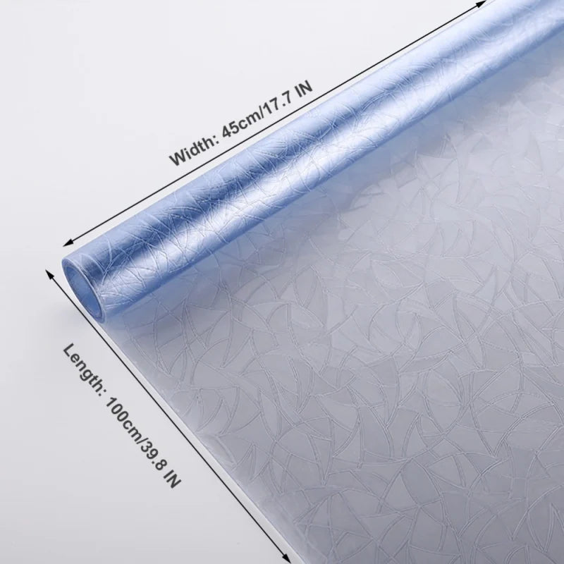 3D Anti-Static Opaque Glass Sticker – Glue-Free Decorative Window Film with Flower Design