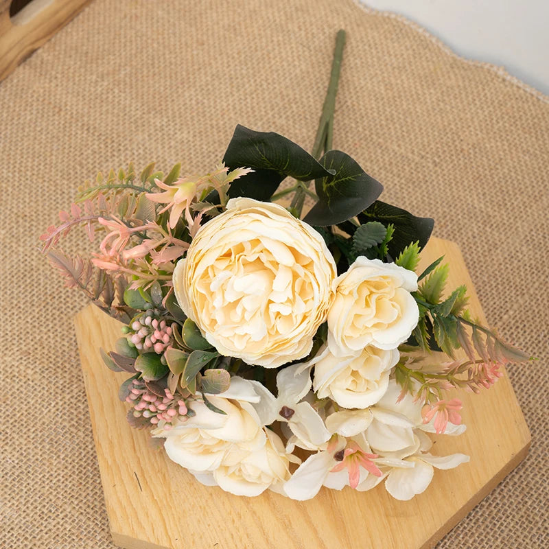 Silk Artificial Rose Flowers for Wedding and Home Decor