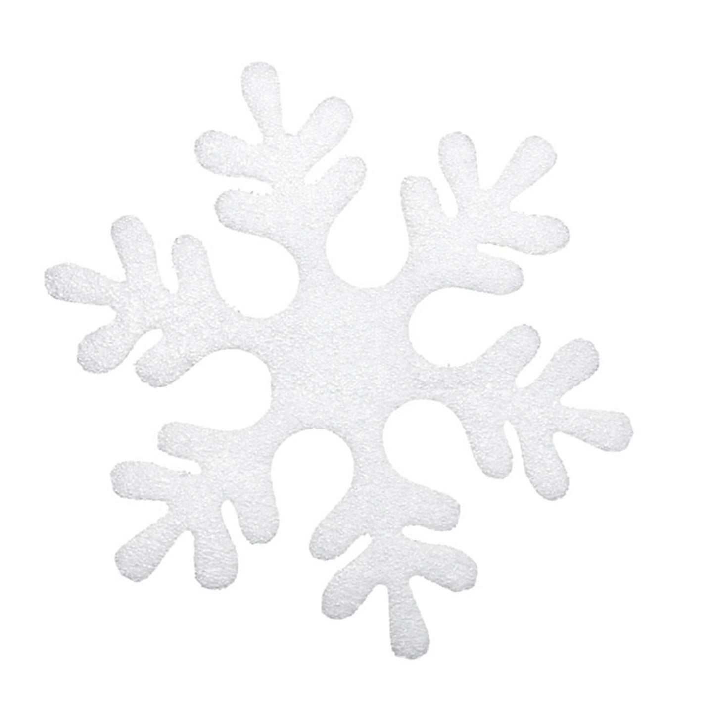 Foam Snowflake Christmas Decorations – 6-Pack Hanging Ornaments for Tree & Window