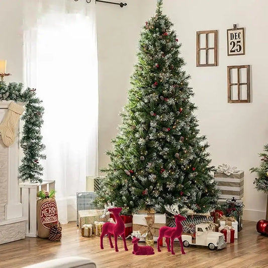 3PCS Retro Reindeer Christmas Decorations – Festive Elk Figurines