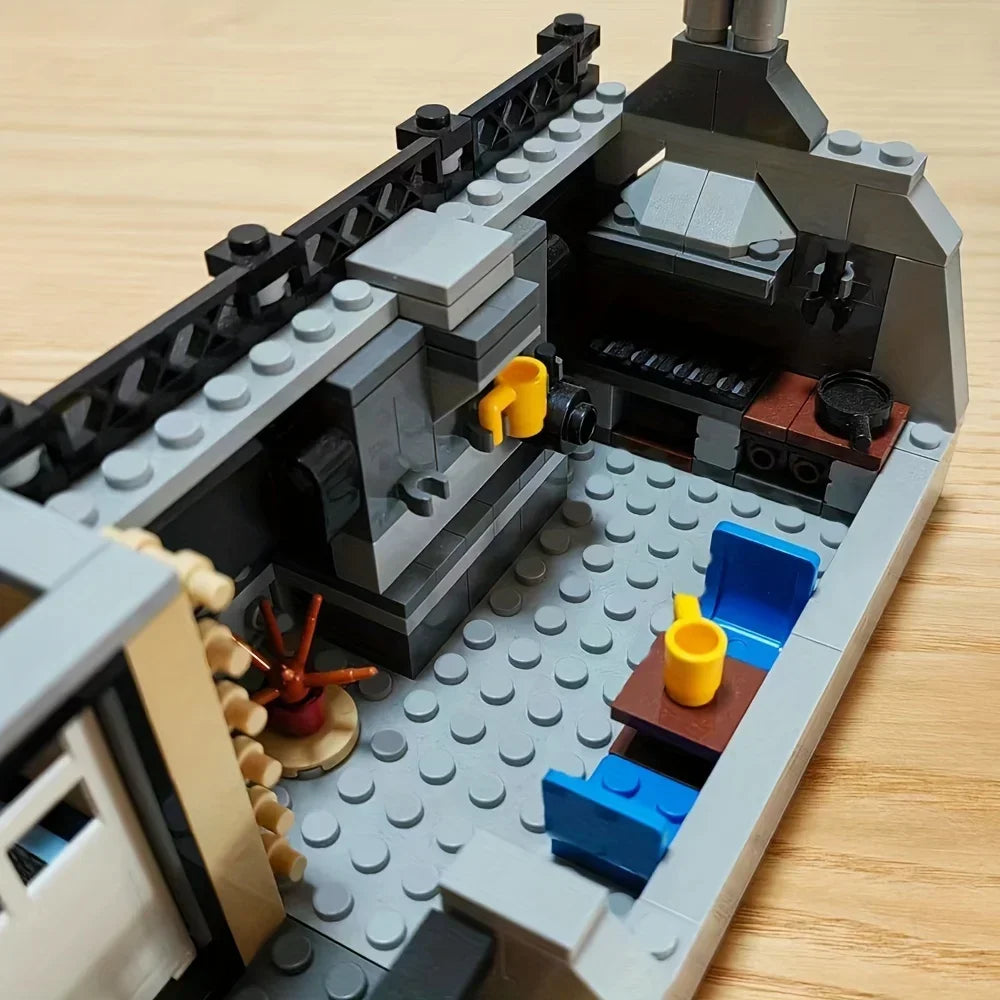 Adorable Assembly Square House Model Building Blocks