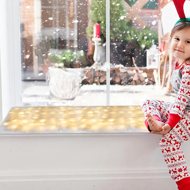 Christmas LED Snow Blanket – Lighted Artificial Snow Cover for Winter & Holiday Decor