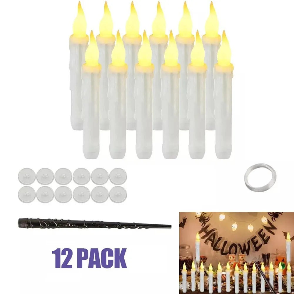 12PCS LED Floating Candles with Remote – Battery Operated