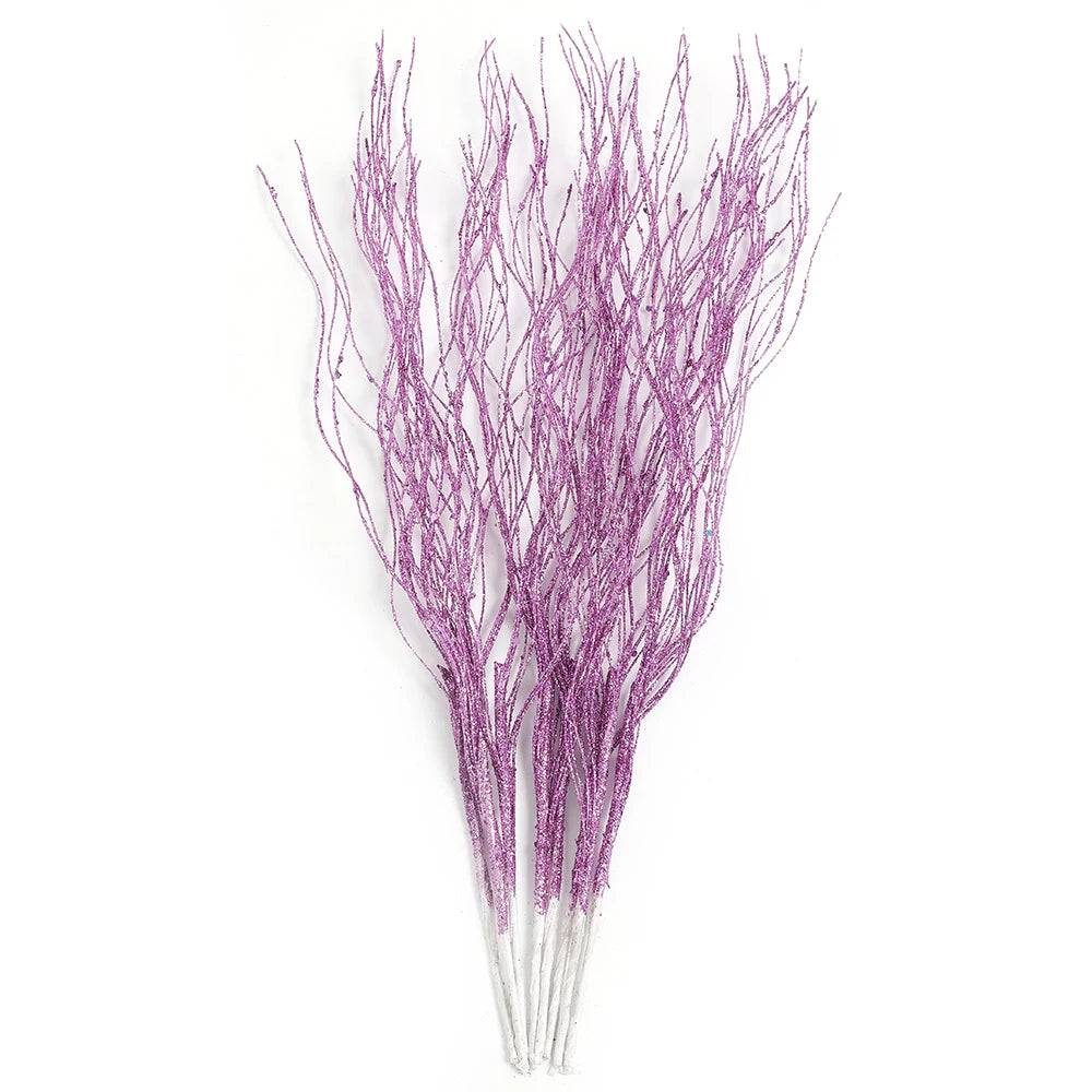 5Pcs Glitter Foam Berry Christmas Bouquet – Festive Artificial Floral Decoration