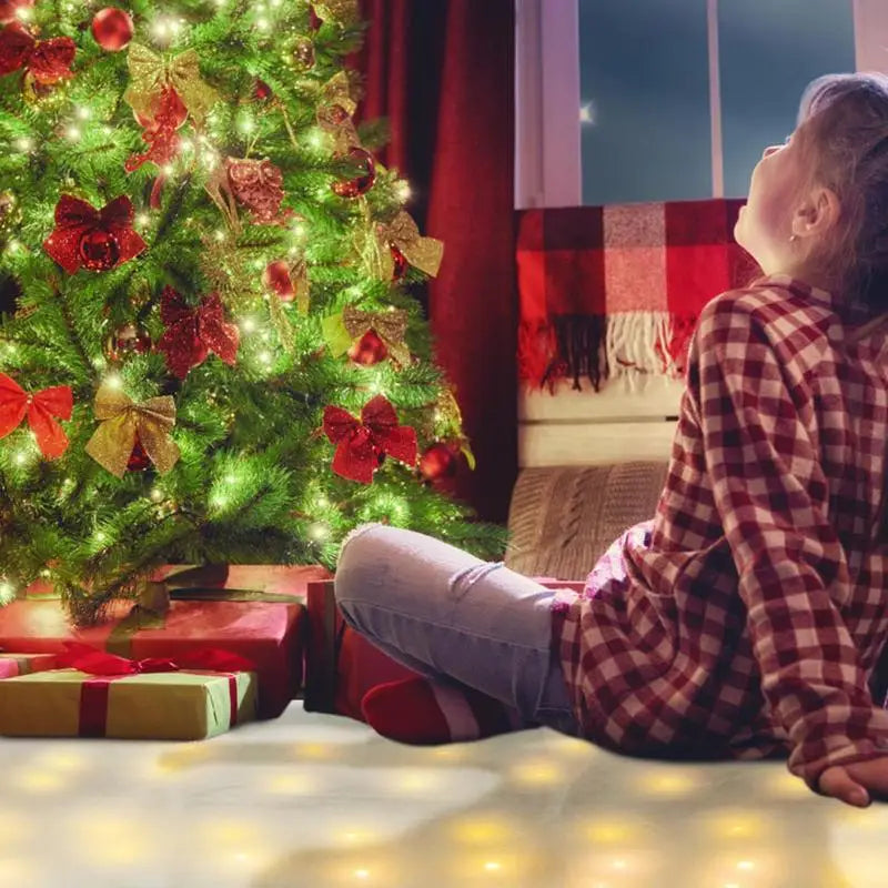 Christmas LED Snow Blanket – Lighted Artificial Snow Cover for Winter & Holiday Decor