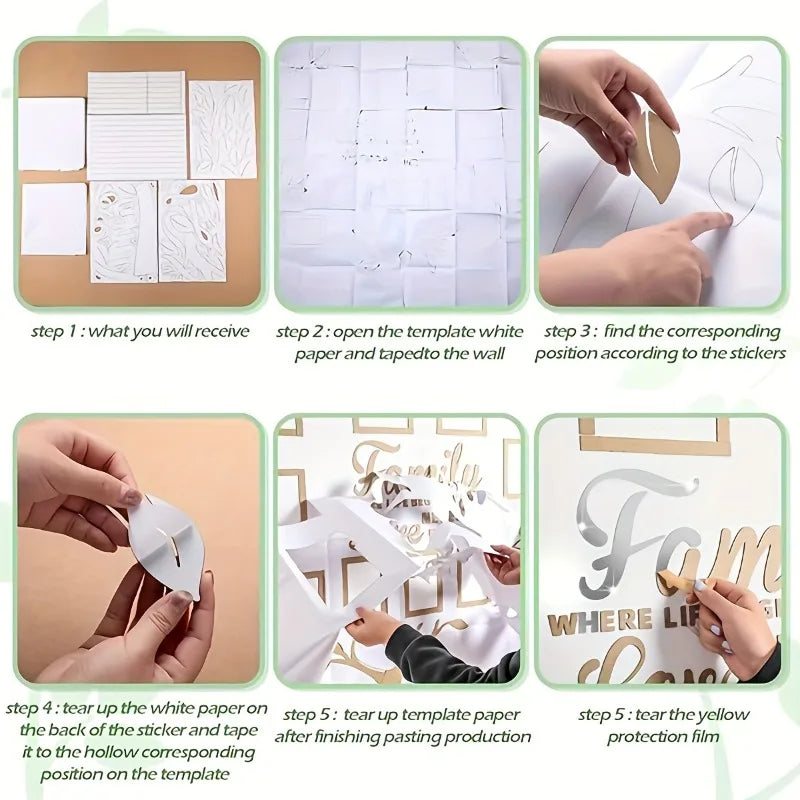 3D Acrylic Photo Wall Decor – DIY Customizable Photo Collage Frame Kit