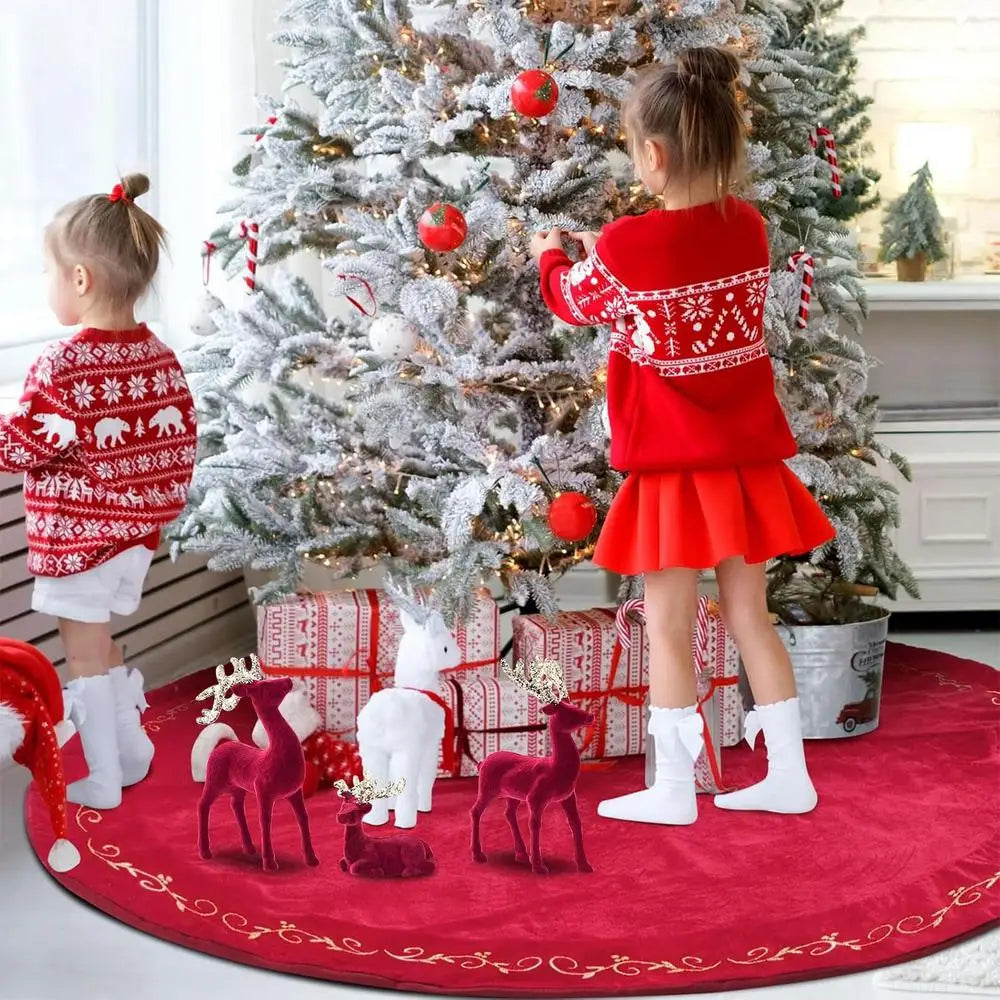 3PCS Retro Reindeer Christmas Decorations – Festive Elk Figurines