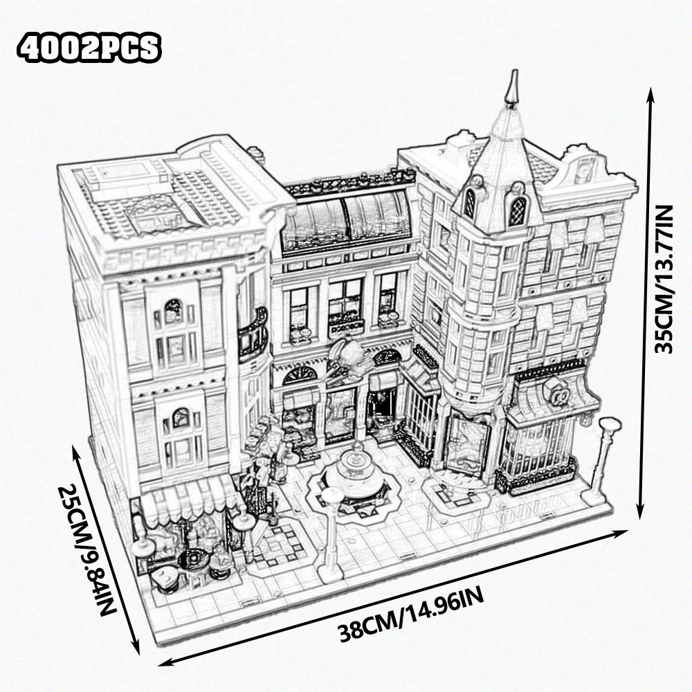 Adorable Assembly Square House Model Building Blocks