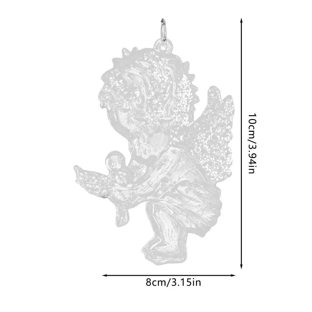 Crystal Angel & Dancing Girl Christmas Ornaments – Elegant Acrylic Pendant Decorations