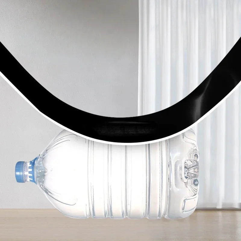 Self-Adhesive Skirting Board Wall Sticker – 5m x 10cm Flexible Foam Trim Tape