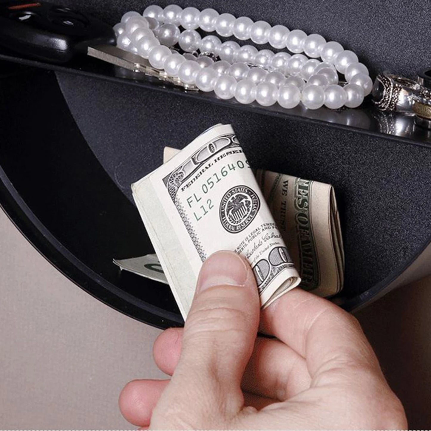 Hidden Storage Wall Clock with Secret Compartment