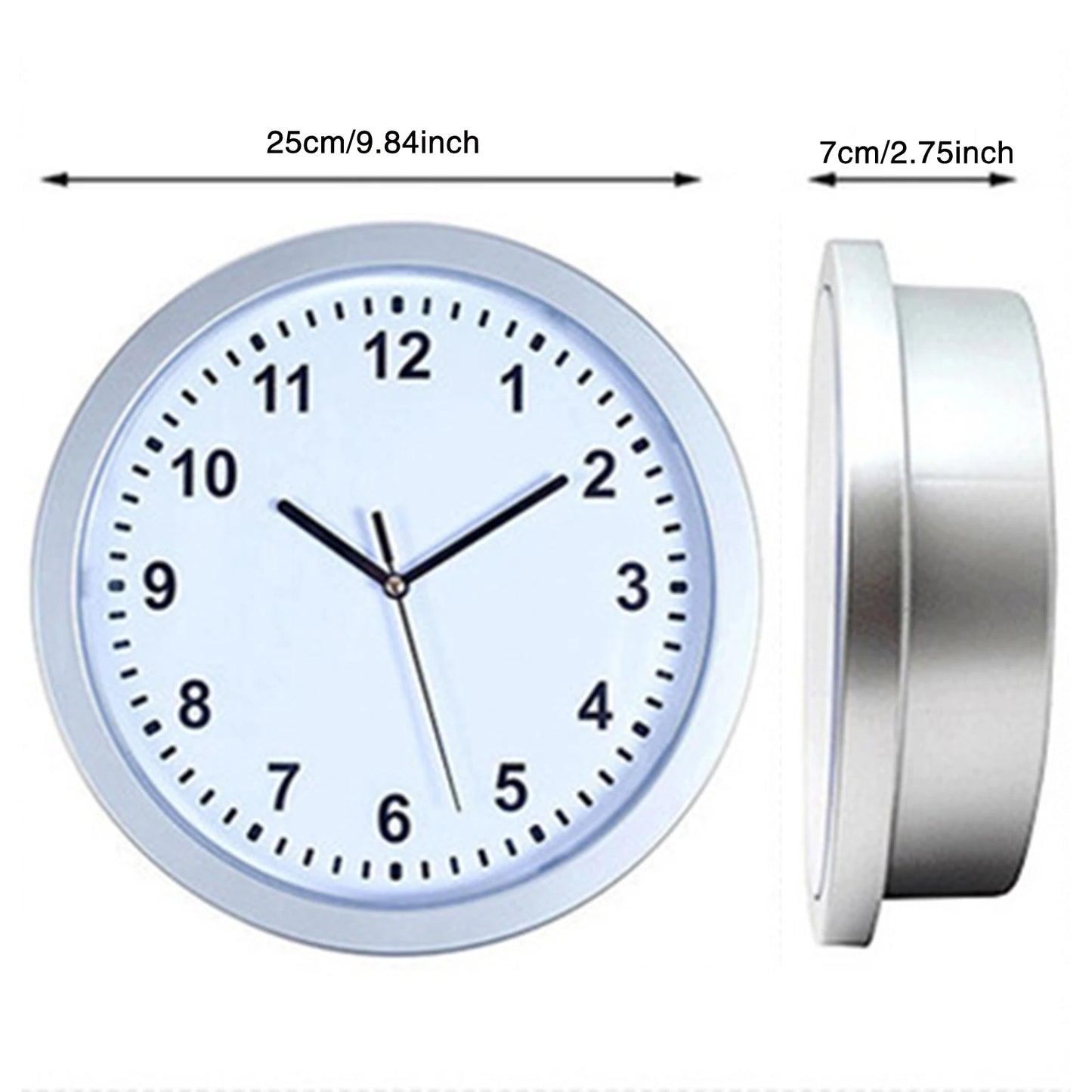 Hidden Storage Wall Clock with Secret Compartment
