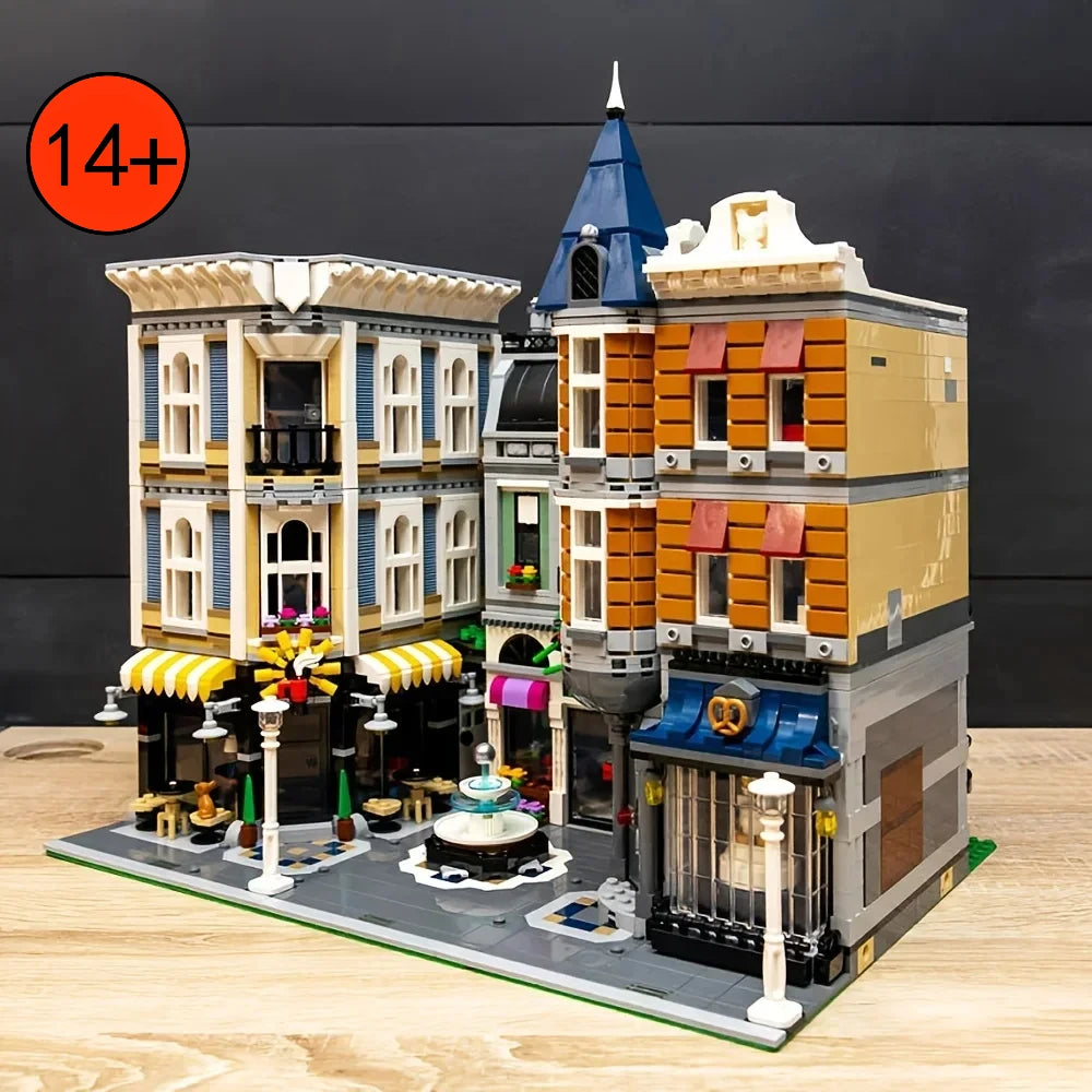 Adorable Assembly Square House Model Building Blocks