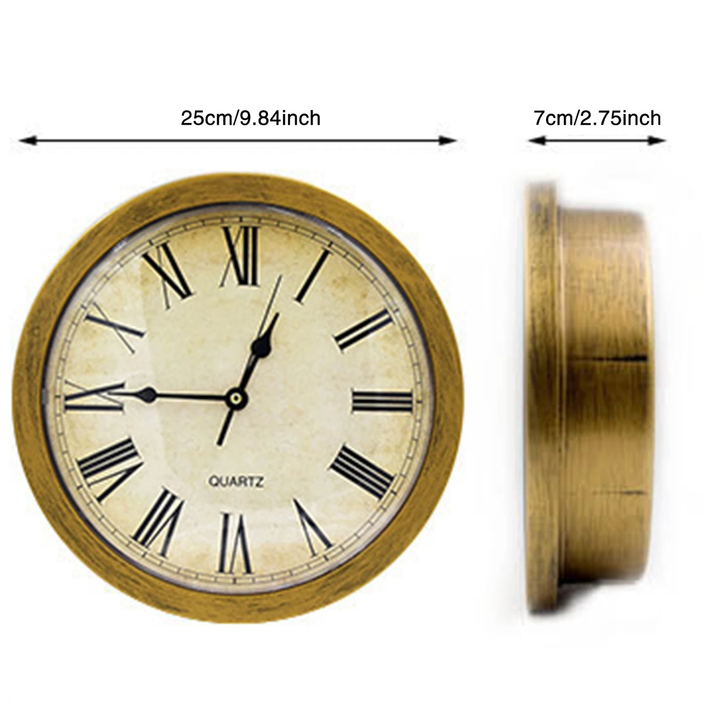 Hidden Storage Wall Clock with Secret Compartment