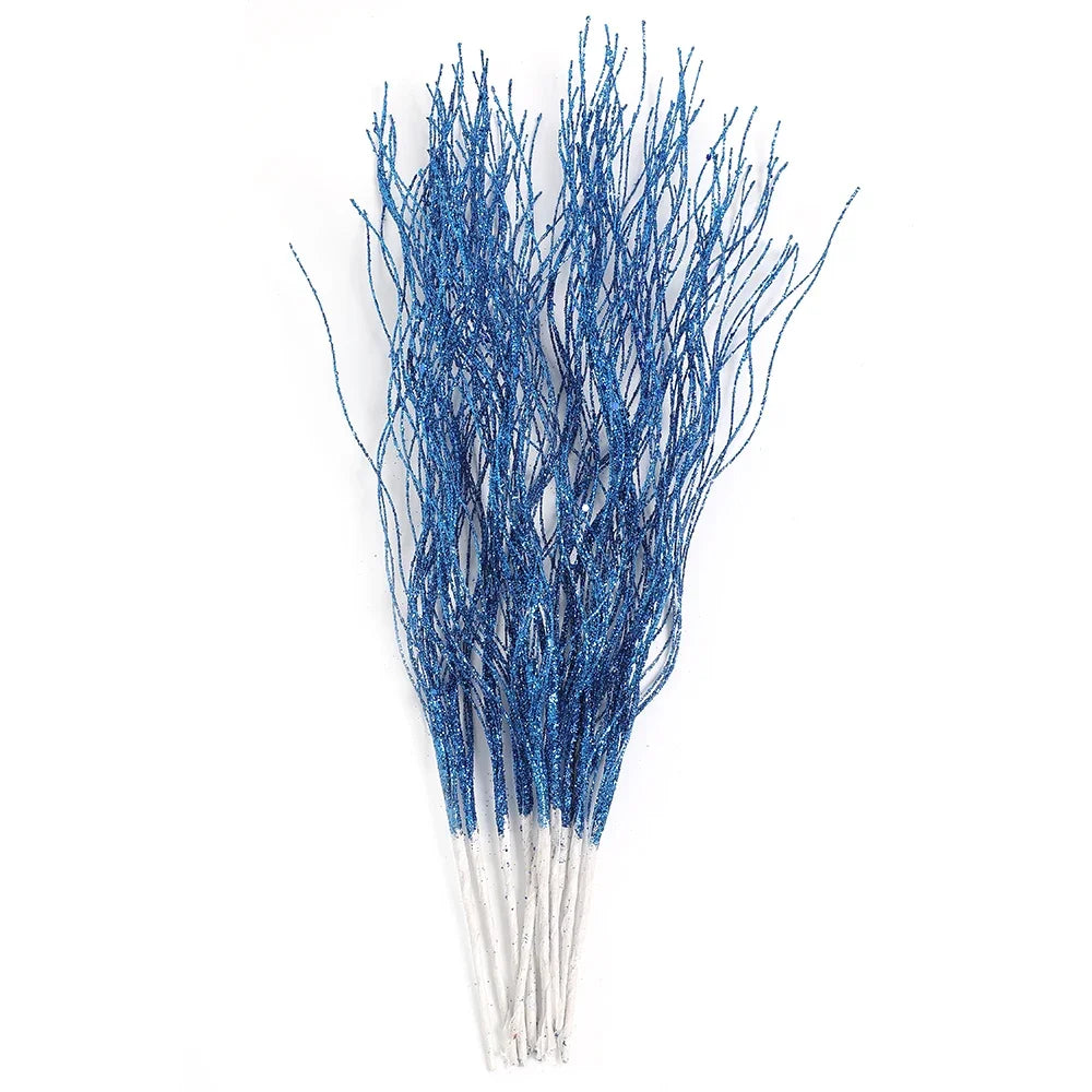 5Pcs Glitter Foam Berry Christmas Bouquet – Festive Artificial Floral Decoration