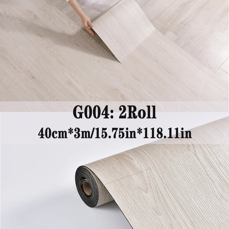 NINETAI Peel and Stick Vinyl Floor Tile Rolls – 2 Pack Wood Grain Flooring 25.8 Sq.Ft