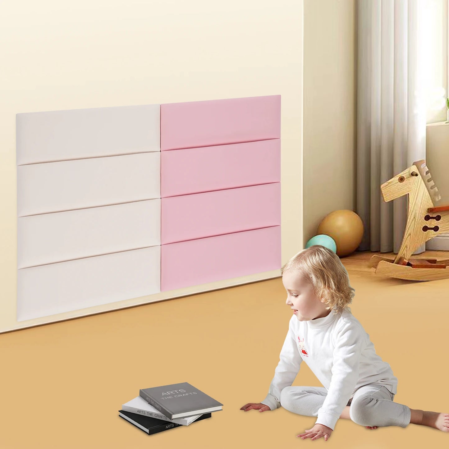 Self Adhesive Artificial Leather Wall Panels