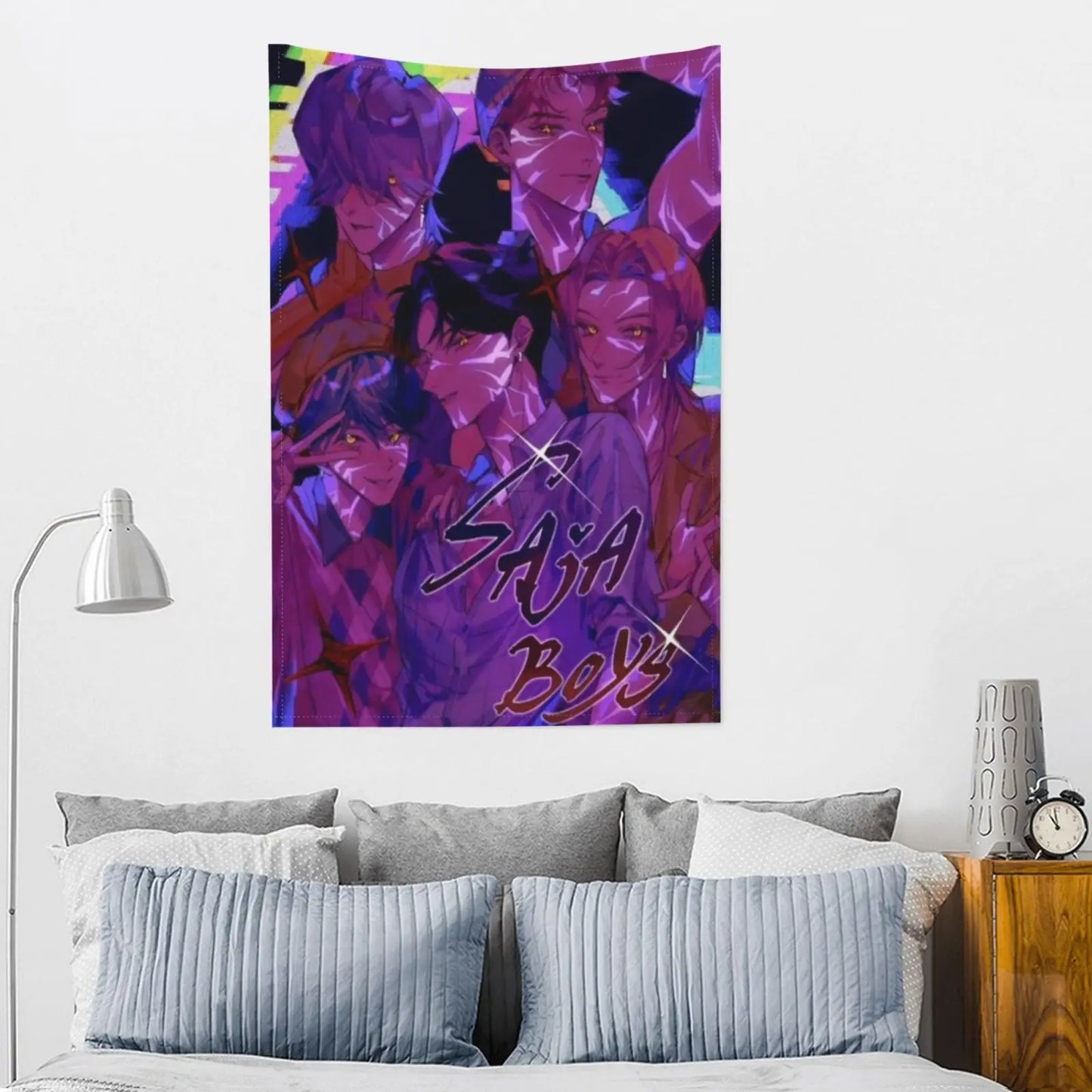 Fantastic Saja Boys Anime Tapestry for Wall Decor