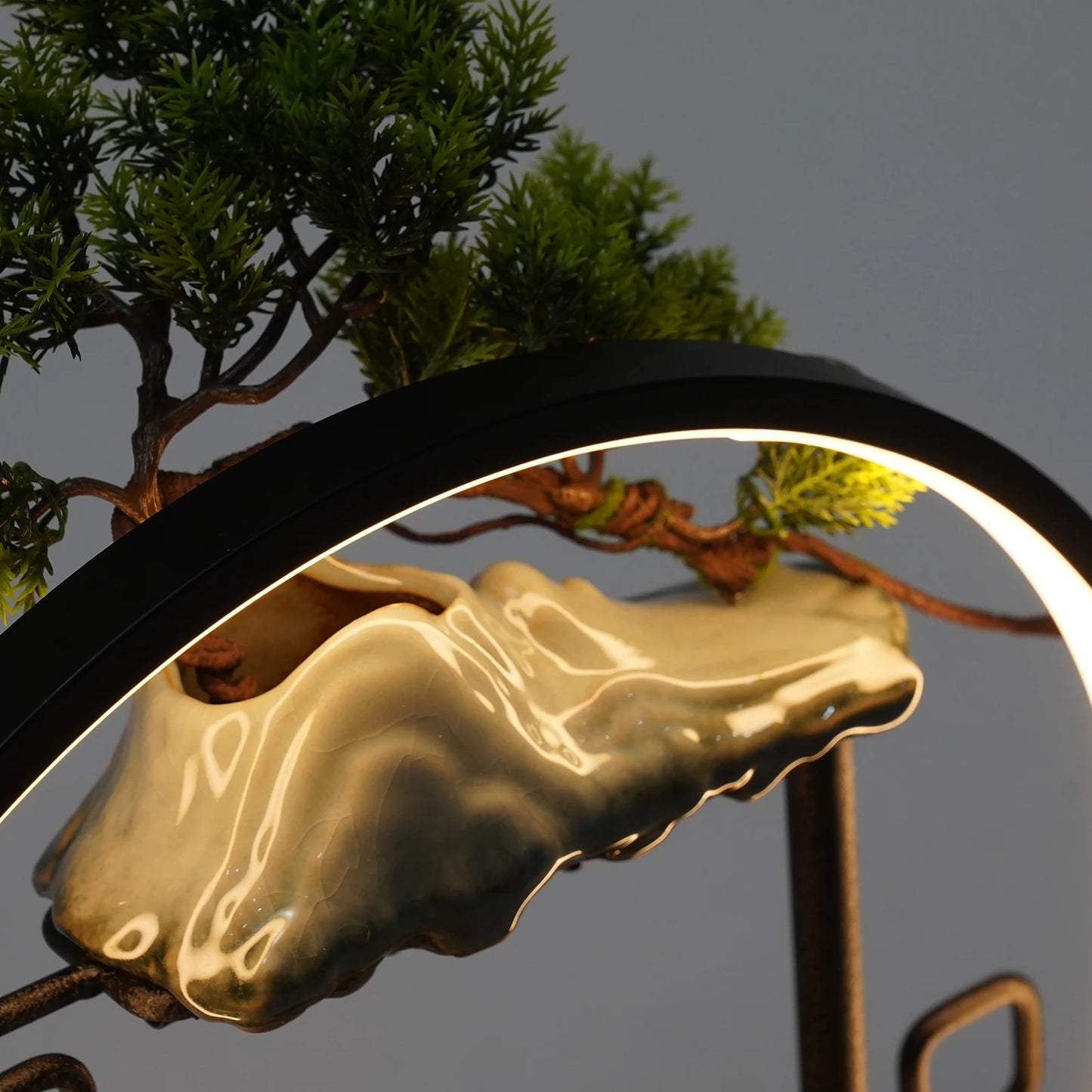 Indoor Tabletop Water Fountain with Mist and LED