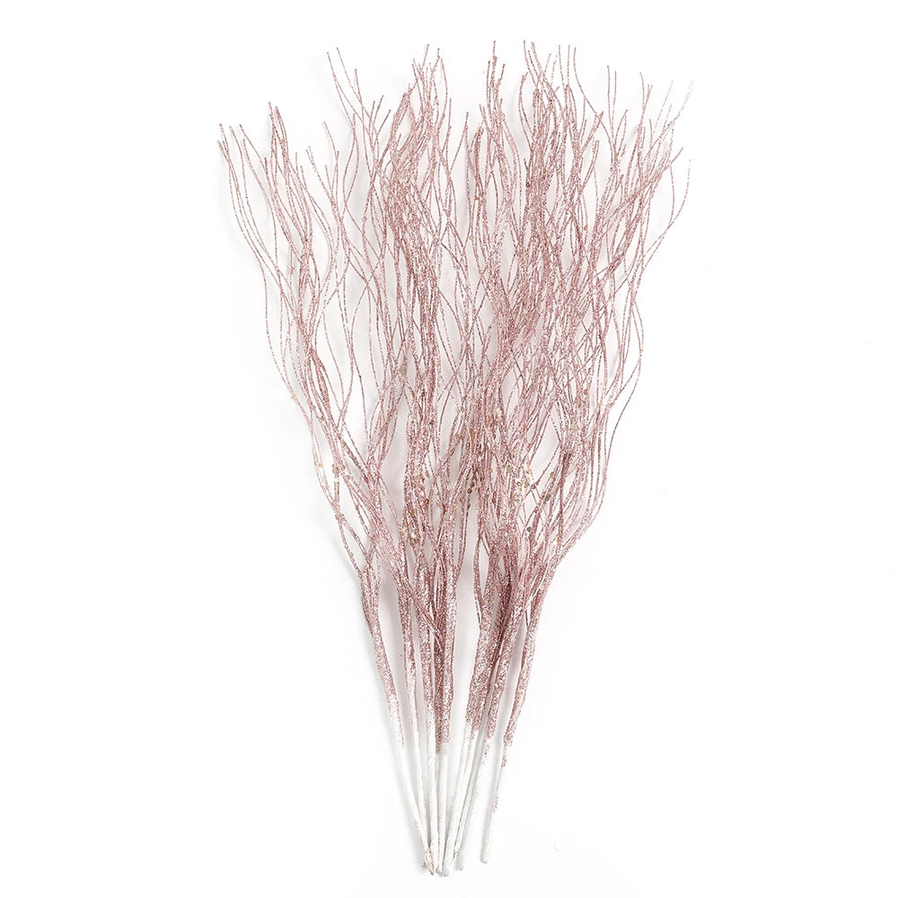 5Pcs Glitter Foam Berry Christmas Bouquet – Festive Artificial Floral Decoration