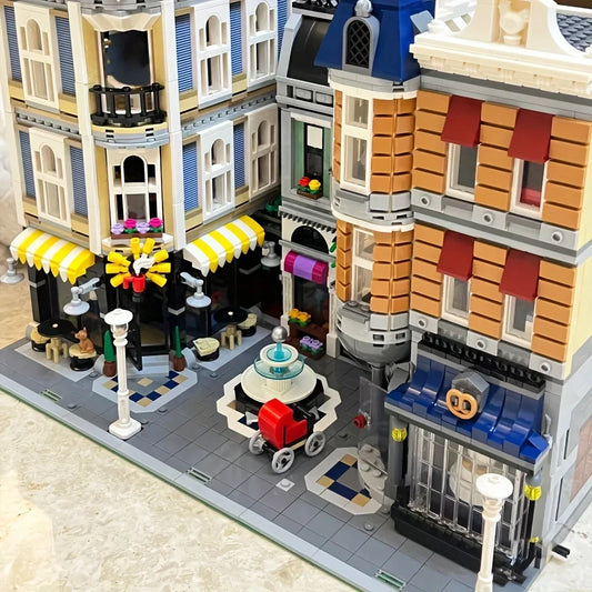 Adorable Assembly Square House Model Building Blocks