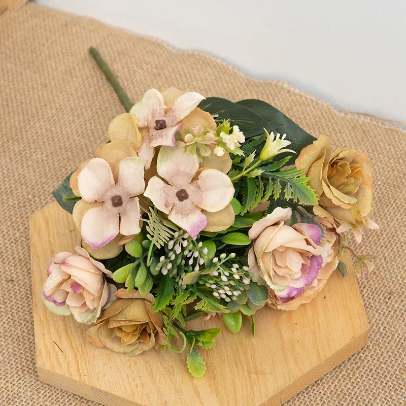 Silk Artificial Rose Flowers for Wedding and Home Decor