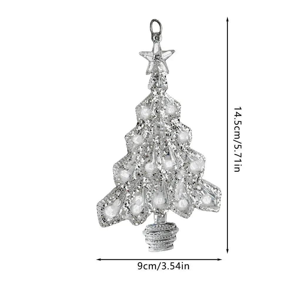 Crystal Angel & Dancing Girl Christmas Ornaments – Elegant Acrylic Pendant Decorations