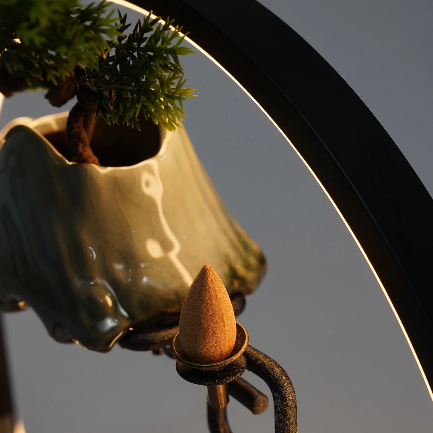 Indoor Tabletop Water Fountain with Mist and LED