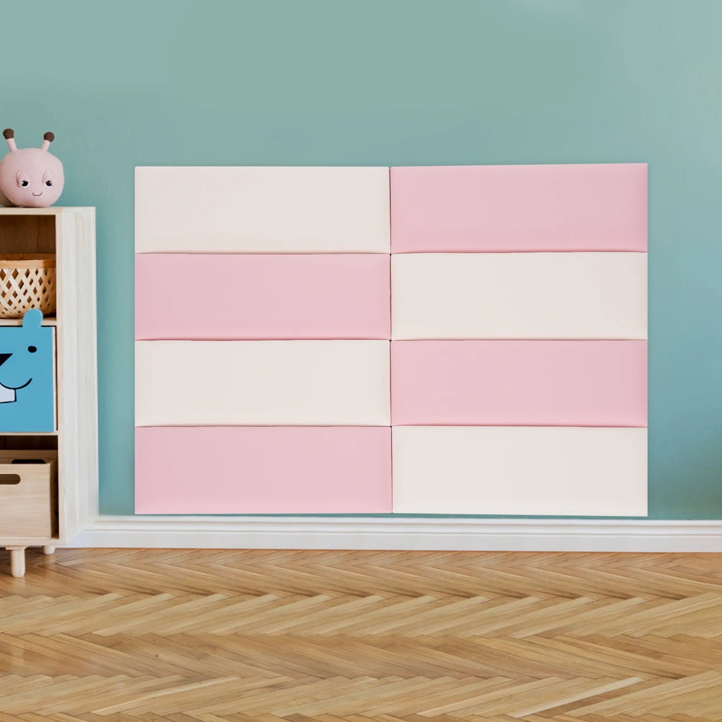 Self Adhesive Artificial Leather Wall Panels