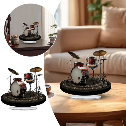 Beautiful Christmas Ornament Creative Drum Stand Decoration – 2D Acrylic Hand Figure