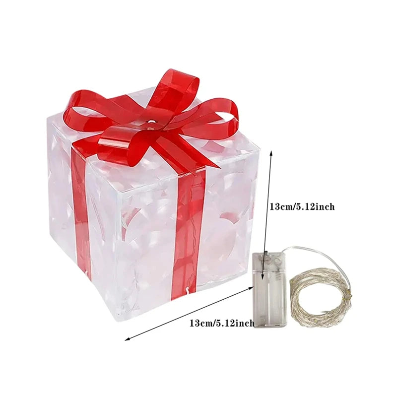 Christmas Glowing Gift Box Light Ornament