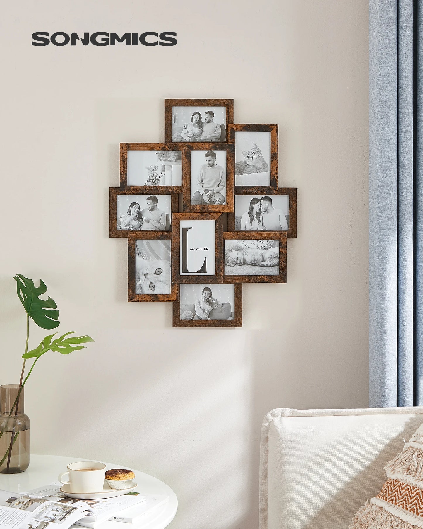 10-Pack Collage Picture Frames for Wall – Rustic 4x6 Photo Frame Set