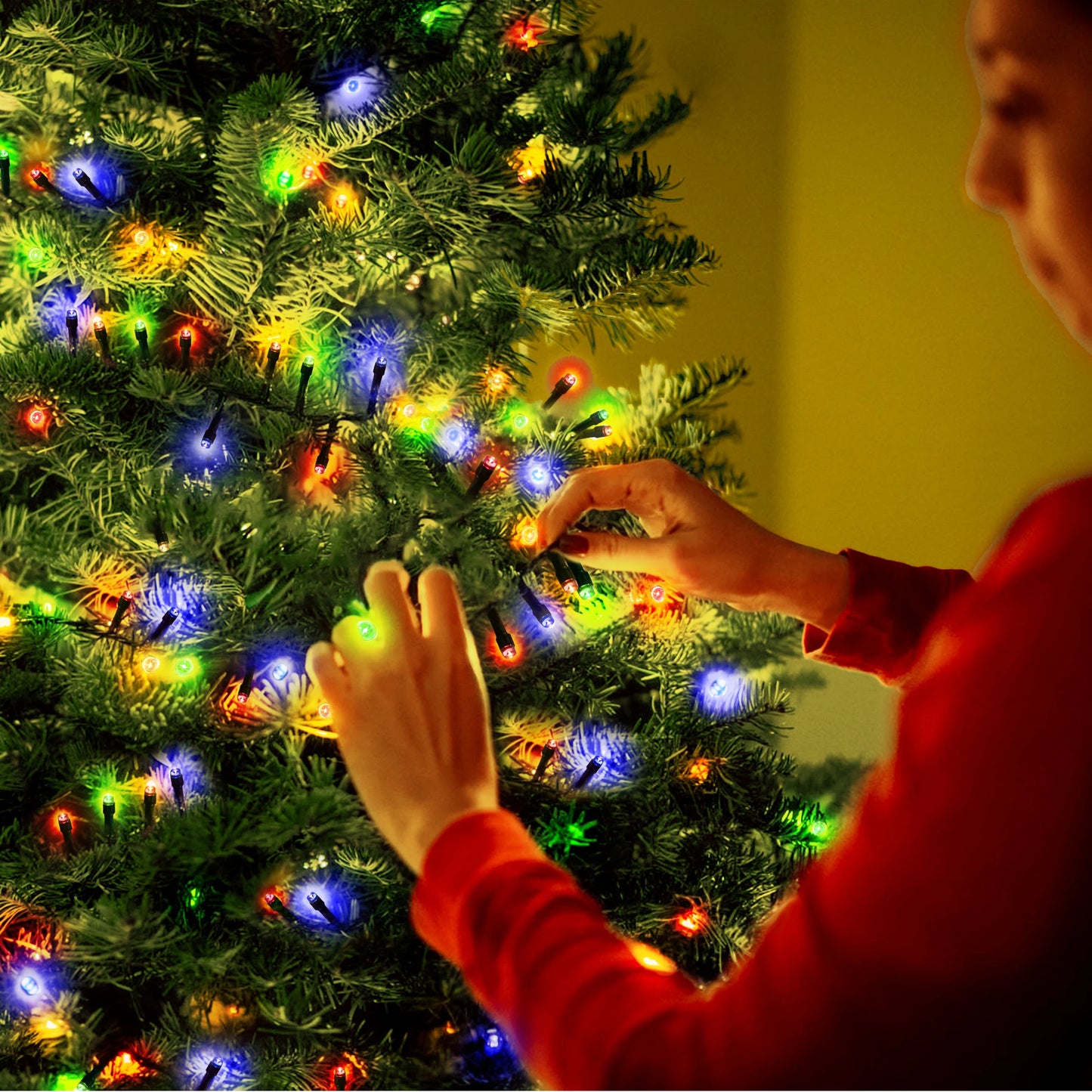 Solar LED Christmas String Lights – 8 Modes Waterproof Outdoor Fairy Lights