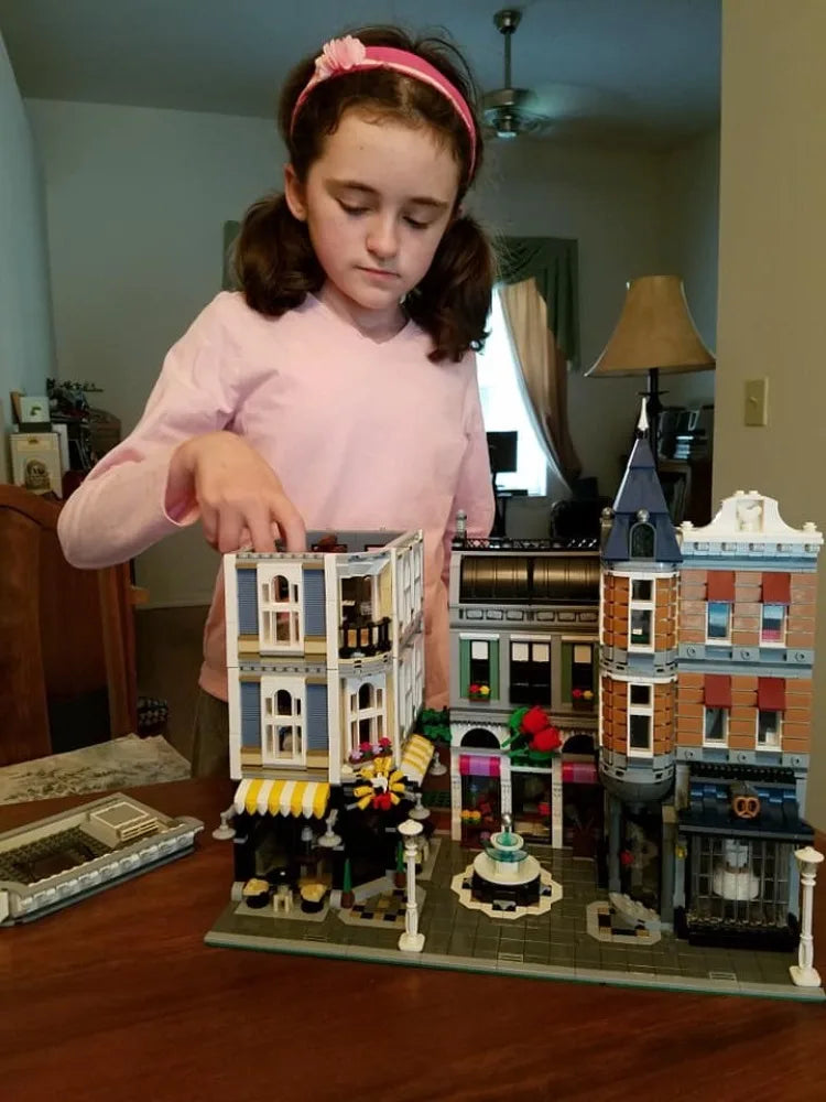 Adorable Assembly Square House Model Building Blocks