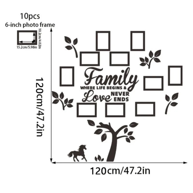 3D Acrylic Photo Wall Decor – DIY Customizable Photo Collage Frame Kit