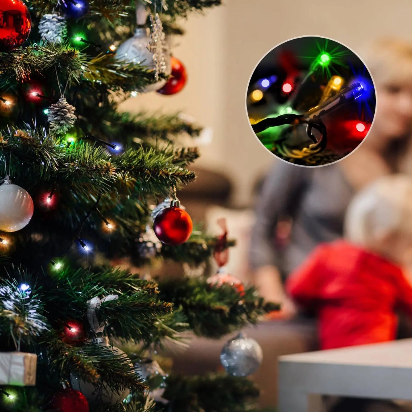 Solar LED Christmas String Lights – 8 Modes Waterproof Outdoor Fairy Lights