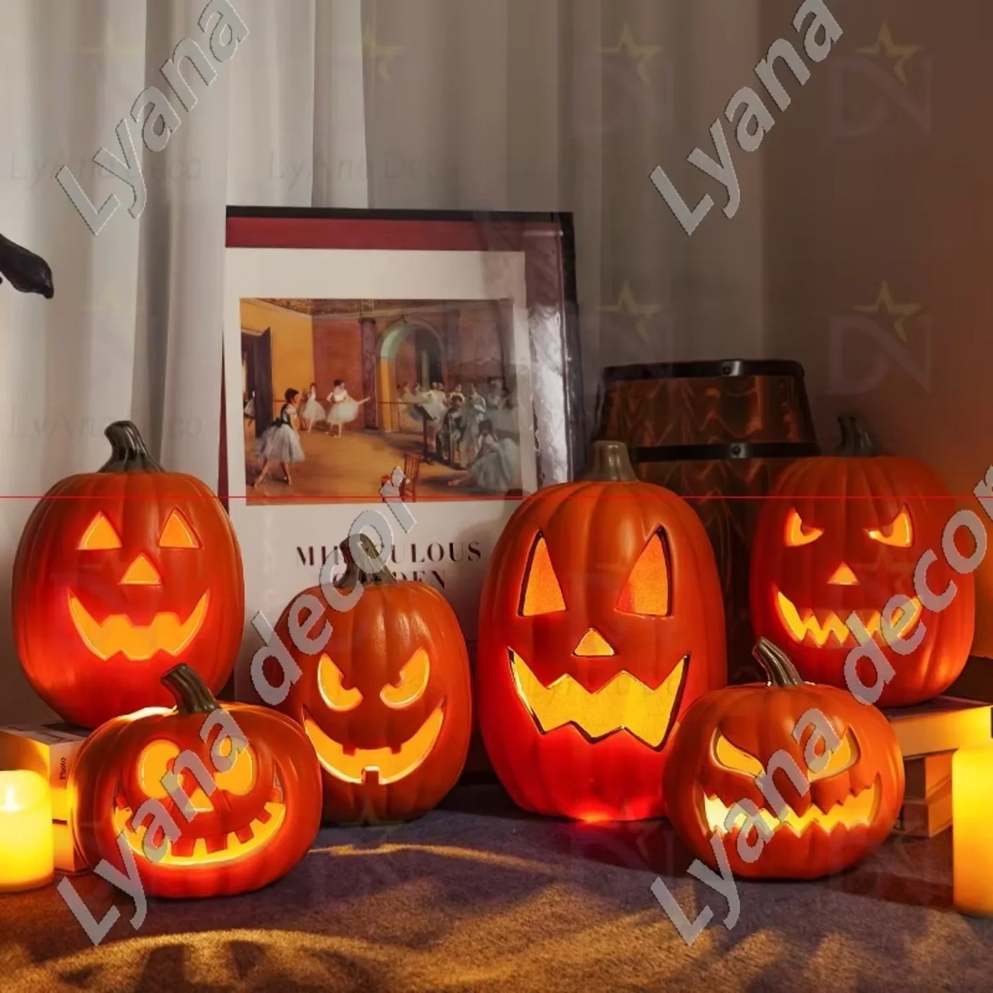 Luminous LED Halloween Pumpkin Light